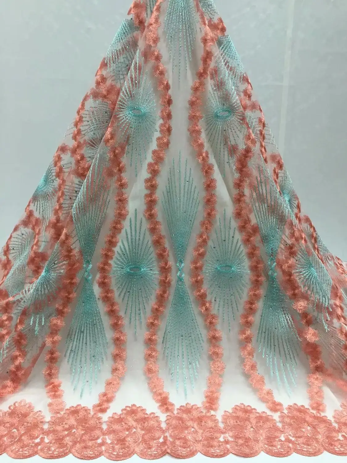 Новинка французская кружевная ткань белый свадебный высококачественный