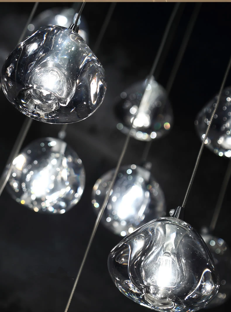Современные виллы Метеор Led G4 подвесная люстра с G10 прожектор блеск хрустальный шар Led люстра осветительная Подвесная лампа