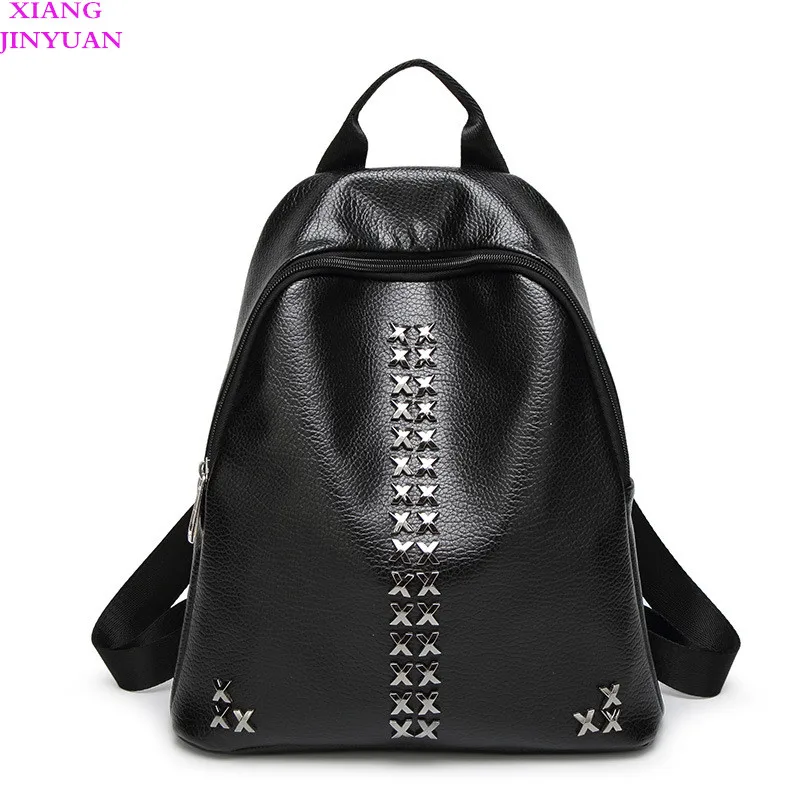 Женский 2017 Осень Зима Mochilas Femininas Kpop искусственная кожа винтажные школьные