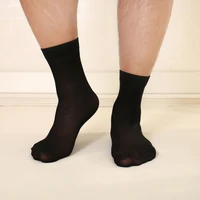 hss brand 10pairlot summer thin business casual mens silk socks solid color wild men socks good elasticity