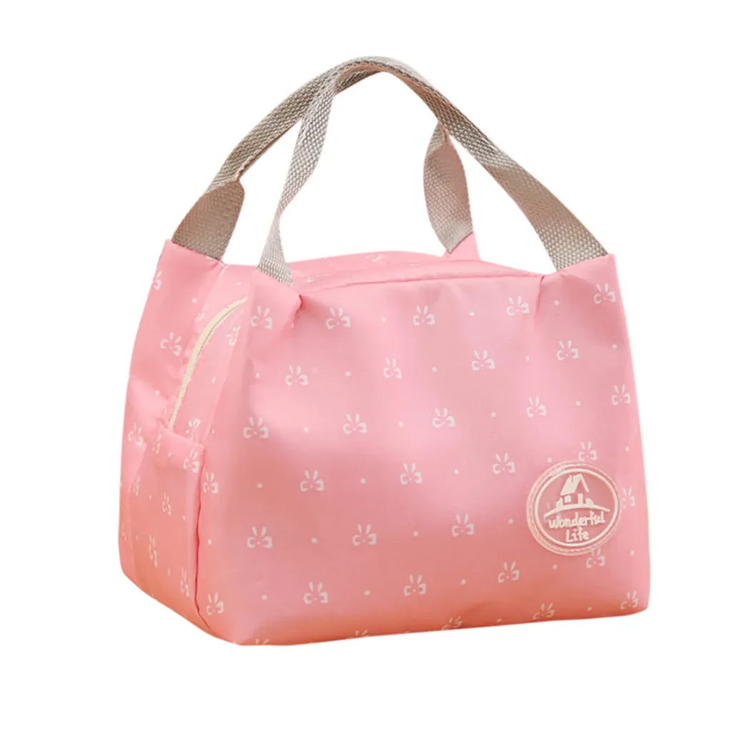 Lunch Bag Insulated Cold Stripe Picnic Carry Case Thermal Portable Box Bento Pouch Container Food Storage Bags#15 | Дом и сад