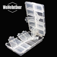 16 5 x 10 x 4cm plastic 20 compartments fishing tackle box for fishing lures baits hooks storage case
