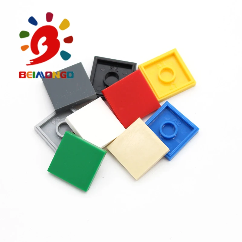 Бесплатная доставка! Строительные блоки BEIMONGO из плоской плитки 2x2 200 шт.