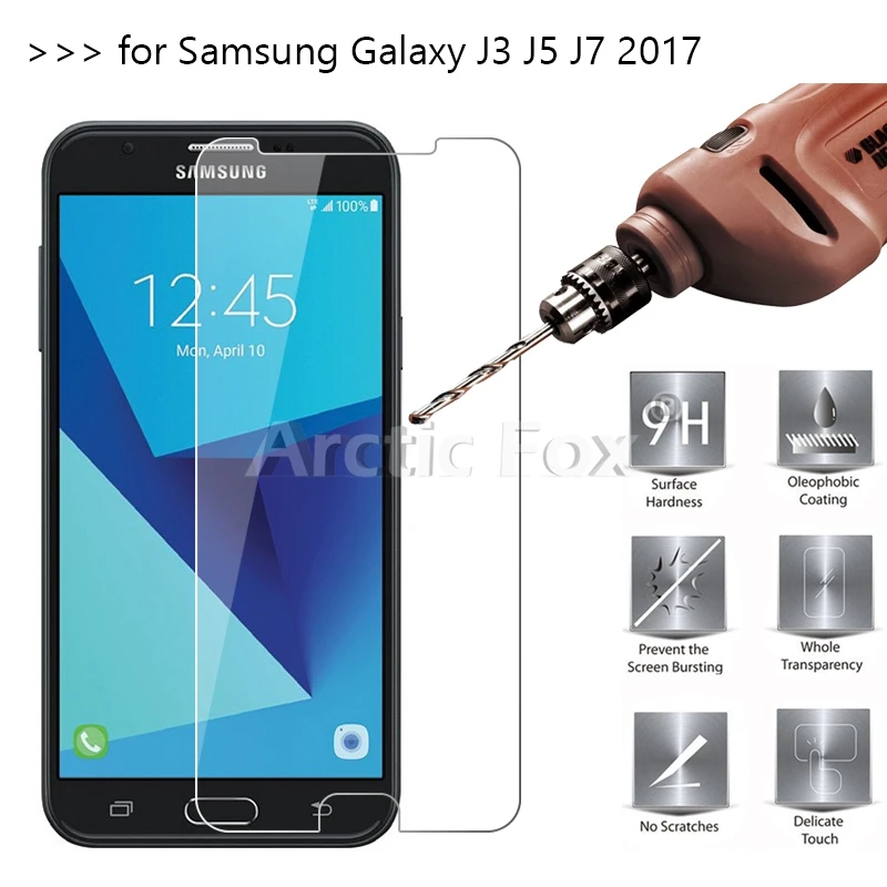 2.5D 0 26 мм 9H Премиум Закаленное стекло для Samsung Galaxy J3 J5 J7 2017 года Версия защитная