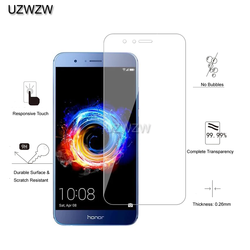 2 шт для huawei Honor 8 pro Premium 2.5D 0,26 мм Закаленное стекло-экран протектор для huawei Honor 8 pro Защитная стеклянная пленка