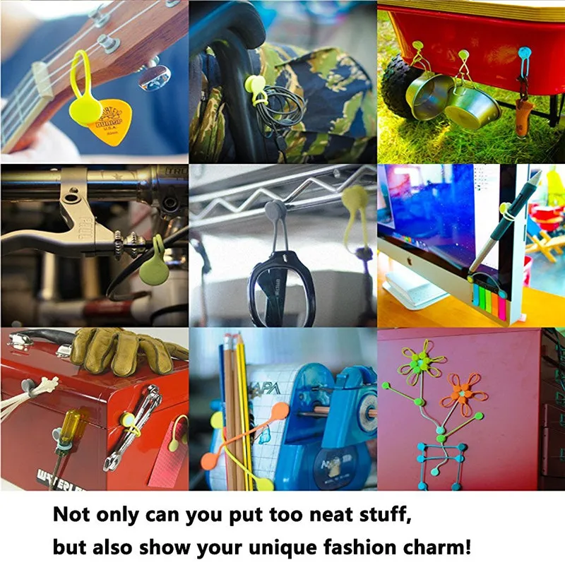 (8 шт.) Многофункциональный силиконовый Магнитный органайзер для проводов зажим