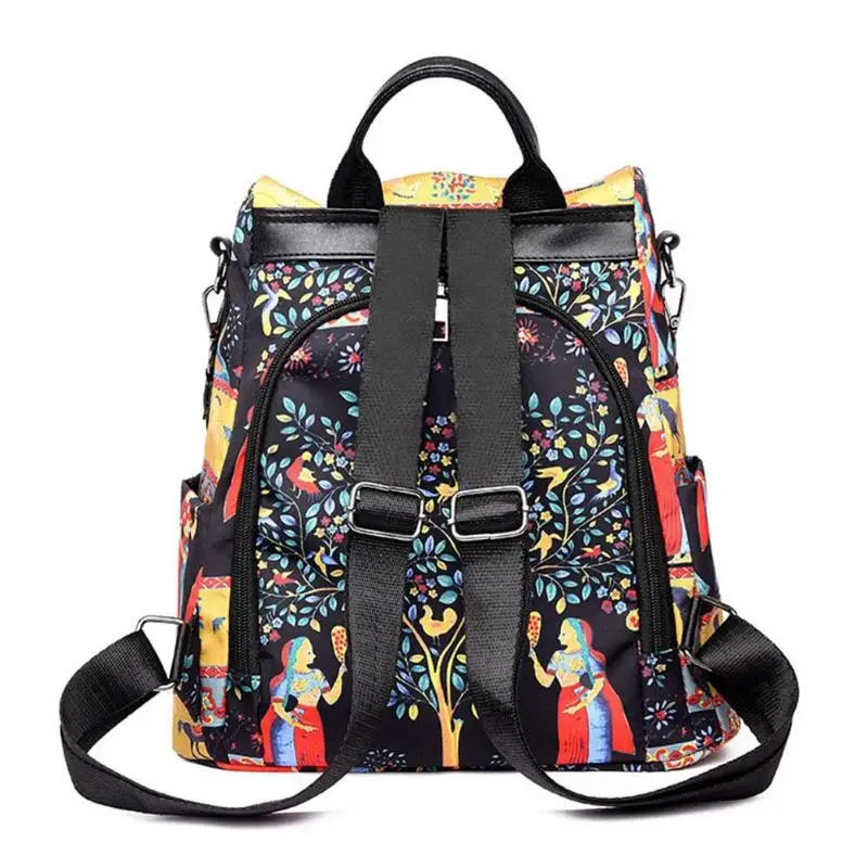 Женский модный многофункциональный рюкзак большой емкости с защитой от кражи, повседневный рюкзак «Оксфорд» с принтом, новинка, женские школьные сумки на плечо для путешествий