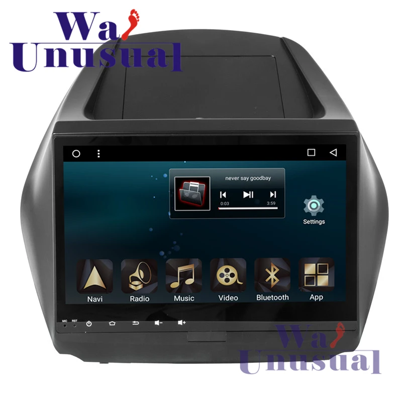 

WANUSUAL 10.1 Inch Quad Core 32G 2G RAM Android 6.0 GPS Navigation Radio Player For Hyundai ix35 2010 With BT WIFI 1024*600 Maps