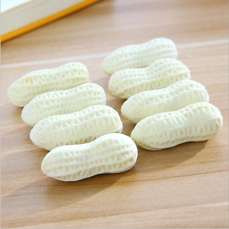 

2PCS Peanut Style Eraser Food Simulation Modeling Rubber Stationery For School Students Prize Gifts Cute Eraser
