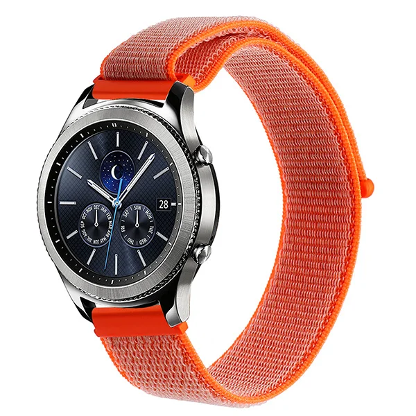 Миланская петля нейлоновый ремешок для часов 20 мм для Ticwatch 2/E Garmin Vivoactive3 samsung gear Sport Watch Band быстросъемный ремень