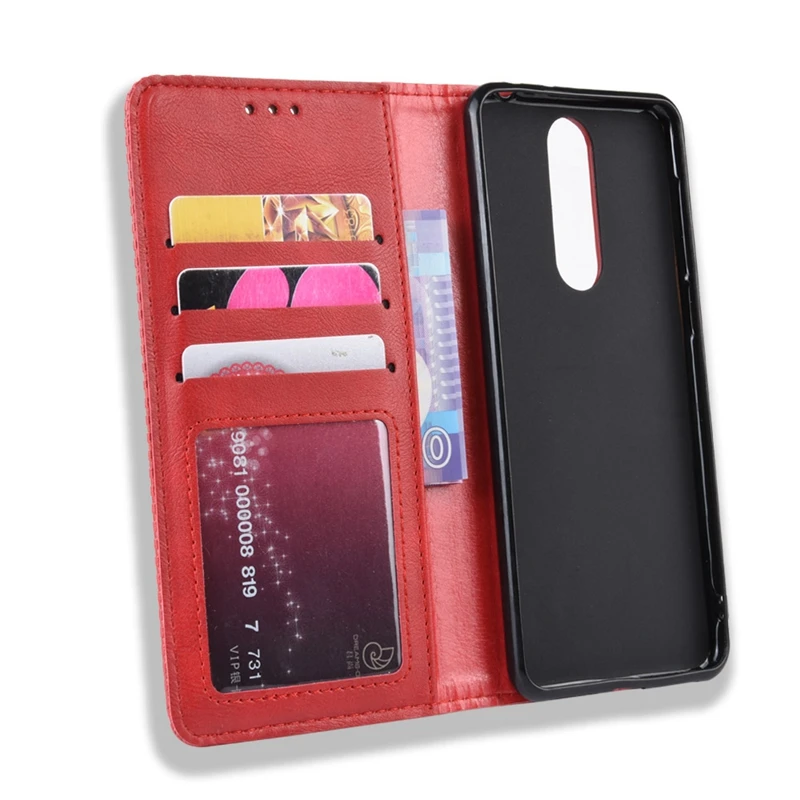 Для Alcatel 3 чехол роскошный Флип PU кожаный, в виде бумажника, магнитный адсорбционный чехол для Alcatel3 5053Y 5053D 5053K телефонные сумки