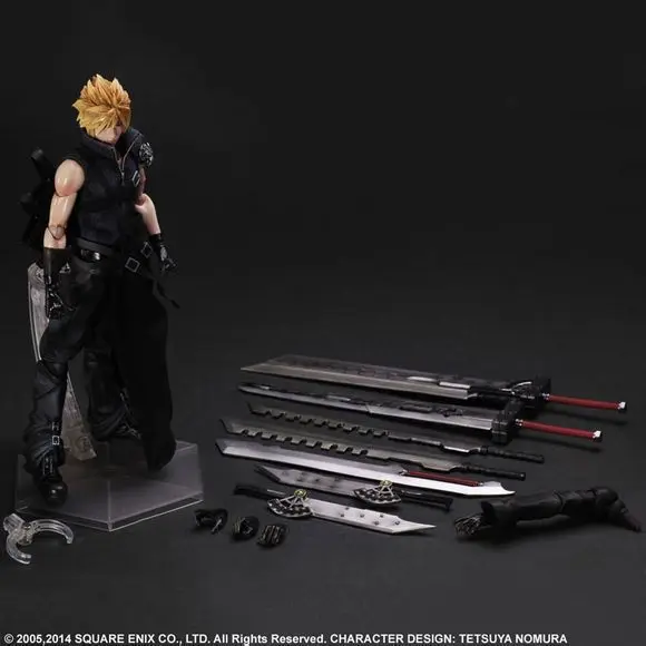 2017 Play Arts Kai Cloud Strife Final Fantasy Рисунок 25 см модель Фигурка Игрушки | и хобби