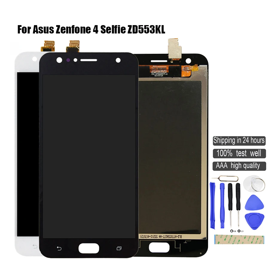 ЖК дисплей 5 дюйма для Asus Zenfone 4 Selfie ZD553KL дигитайзер сенсорного экрана в сборе