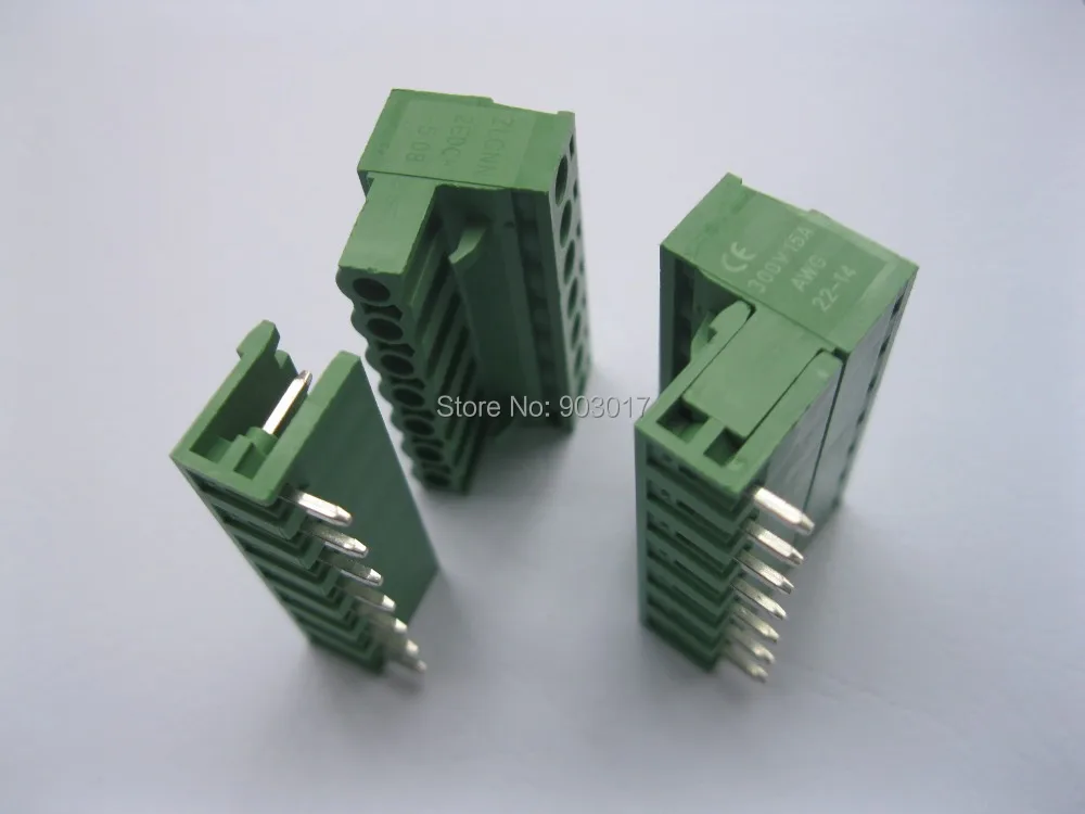 Угол 7 способ/штырь 5 08 мм винтовой клеммный блок соединитель подключаемый Тип