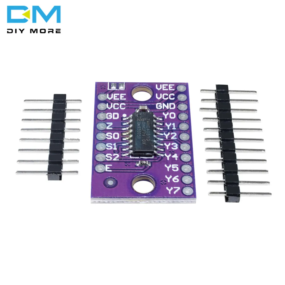 74HC4051 8 канальный 8CH Mux аналоговый мультиплектер демультиплектер модуль платы