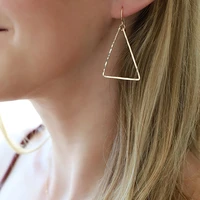 handmade triangle earring vintage jewelry ize gold filledsilver orecchini brincos pendientes earrings for women oorbellen