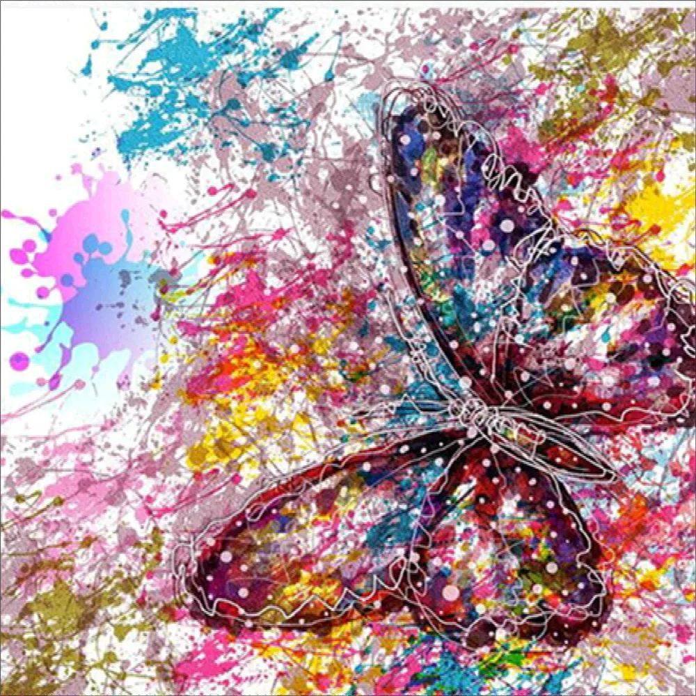 Embroidery Paintings Rhinestone Pasted DIY Diamond Painting Decoration plastic embroidery craft painting full of diam | Дом и сад