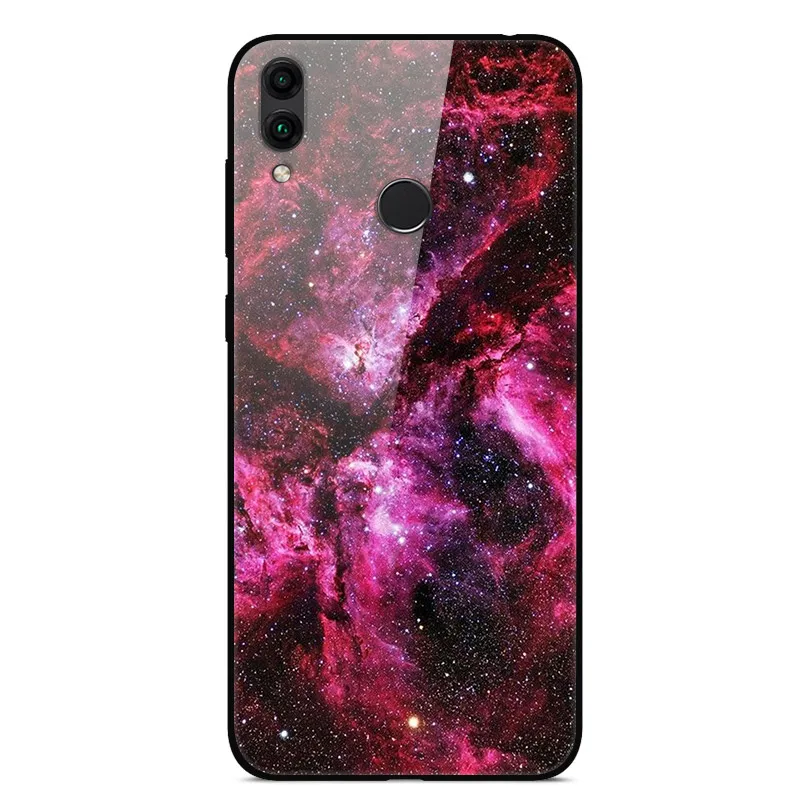 5 Tempered Glass Case For Huawei Honor 8C Case Hard PC Back Cover For Huawei Honor 8C Phone Cases Soft Bumper Coque on Honor8C 8 C - Цвет: 5
