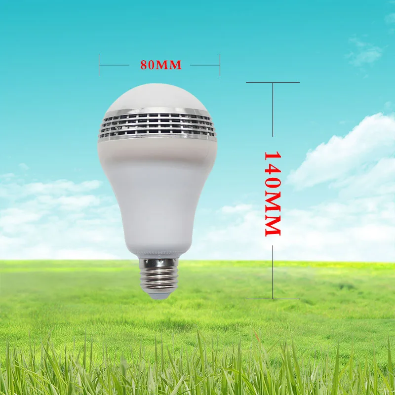 Yioe smart led лампочки RGB Беспроводной Bluetooth Динамик 85 В 265 E27 10 Вт лампа Аудио Громкий