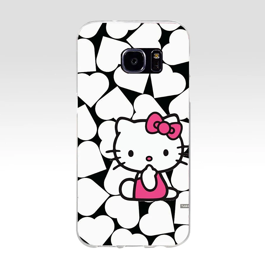 4 76A Модный мягкий силиконовый чехол hello kitty из ТПУ для samsung Galaxy s6 s6 s7 edge s8 s9 plus чехол - Цвет: 4