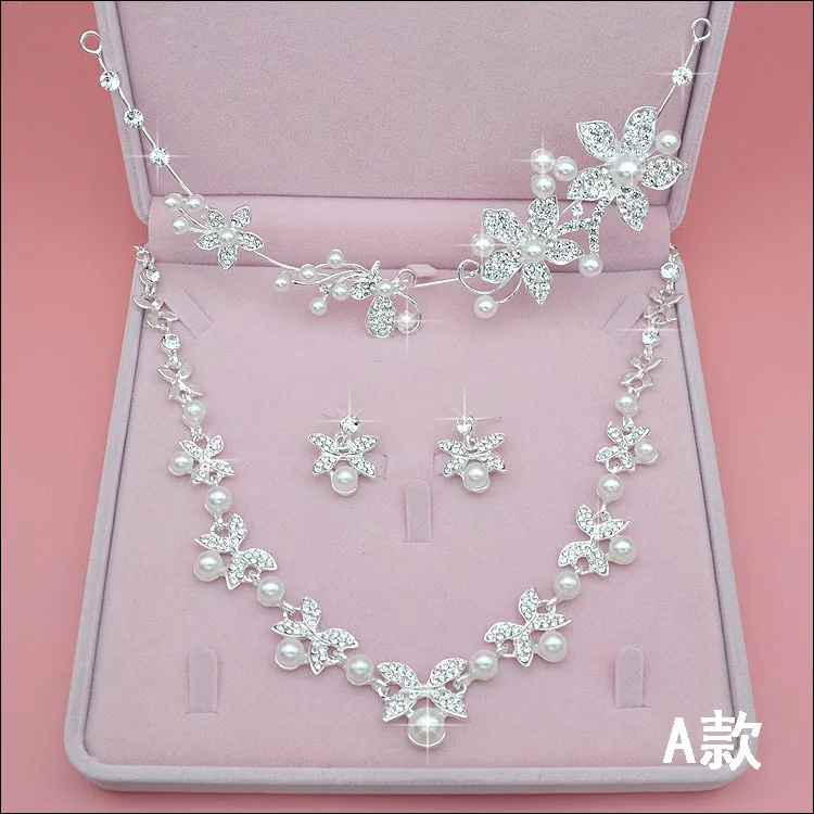 Женский праздничный комплект Moda de Cristal Do Casamento Conjuntos De Joias Noiva Tiara Coroa Brinco Colar muchares для