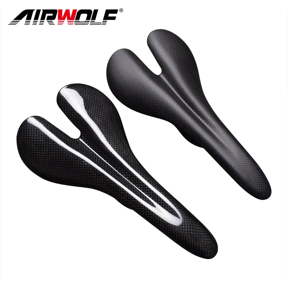 Airwolf полный T800 Углеродные седла для MTB/шоссейного велосипеда седло легкое велосипедное седло