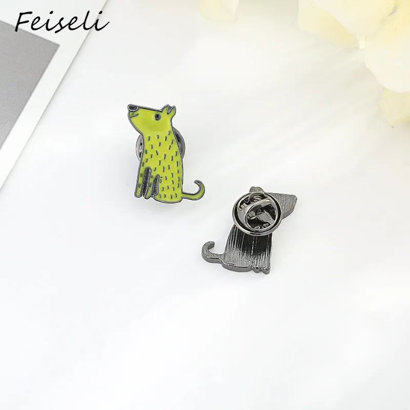 Брошь Feiseli унисекс в виде милых животных мыши полярного медведя лисы ласка