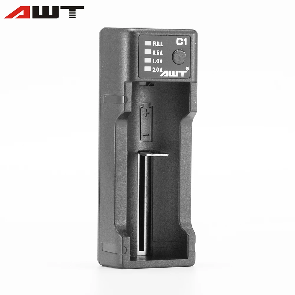 AWT C1 18650 зарядное устройство с одним слотом 2A Входное для электронной сигареты
