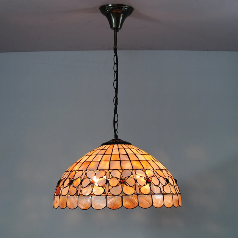 Европейский художественный Подвесной Светильник Тиффани 16 дюймов осветительные