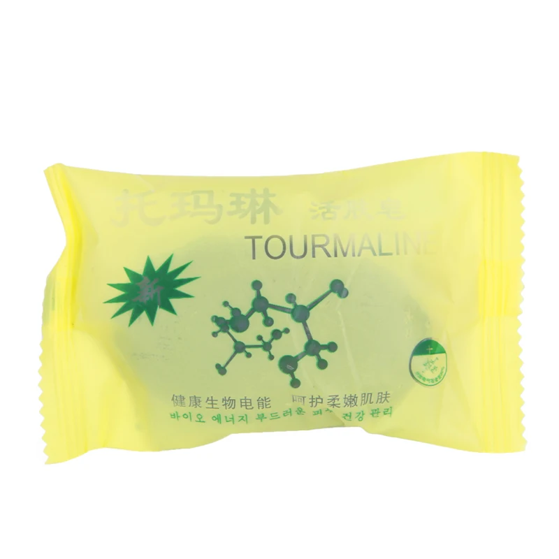 Tourmaline Bamboo Soap Traditional Charcoal Active Energy Herbal Soaps For Acne Pro