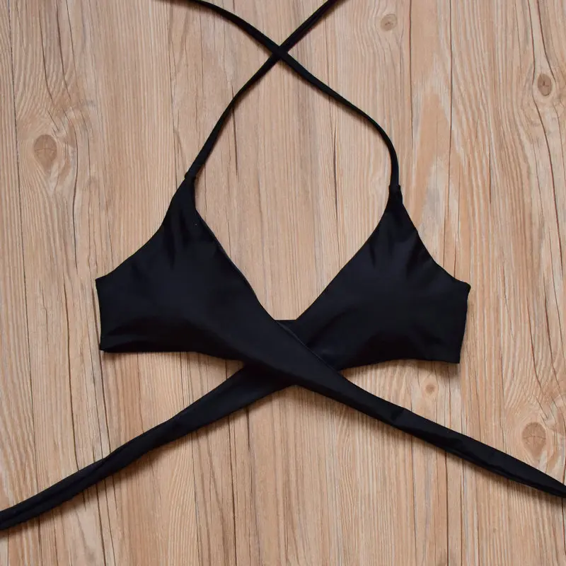 Новинка бикини с перекрестными ремешками сексуальный купальник высокой талией