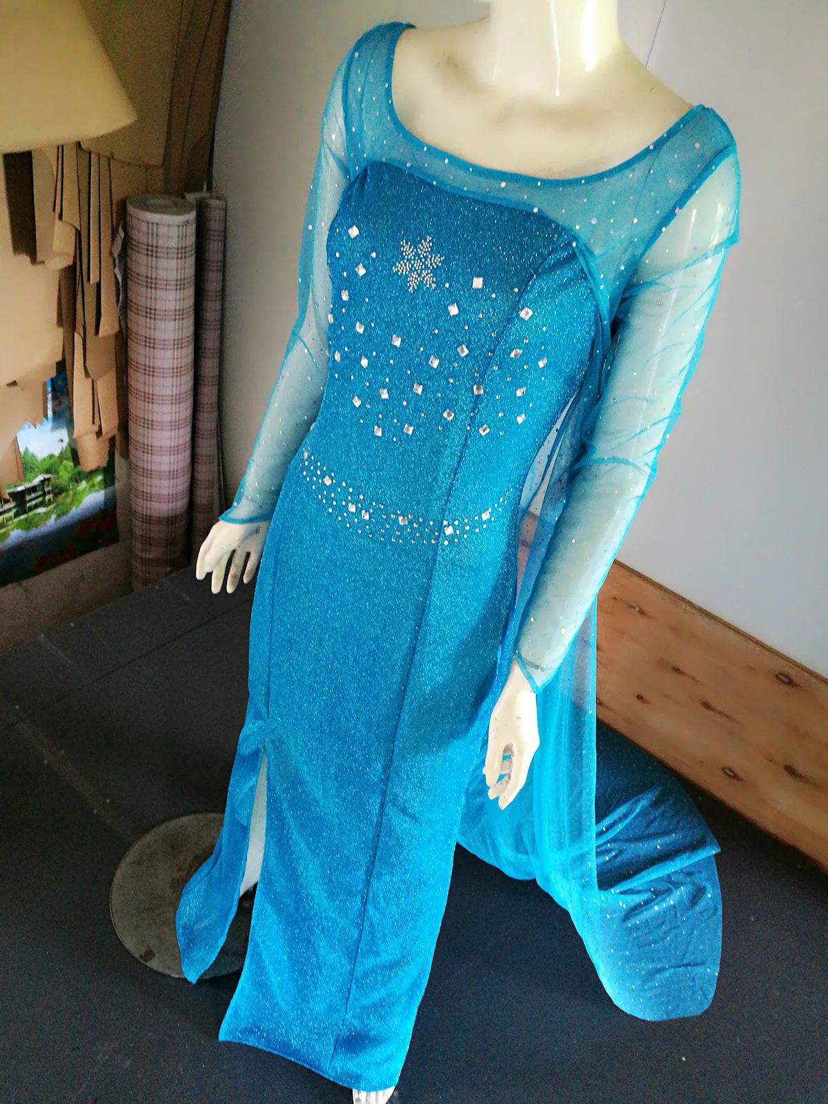 Рождественские вечерние костюмы для косплея Эльзы женские платья костюм