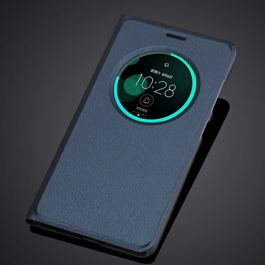 Ультратонкий чехол с откидной крышкой и окошком для экрана ASUS ZenFone 3 laser 2017