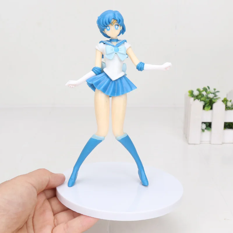 5 bag Фигурка Сейлор Мун 16 см Tsukino Usagi Mercury Mars Venus Jupiter Chibiusa Meiou Setsuna Kaiou фигурка украшения торта ПВХ Модель - Цвет: 5 bag