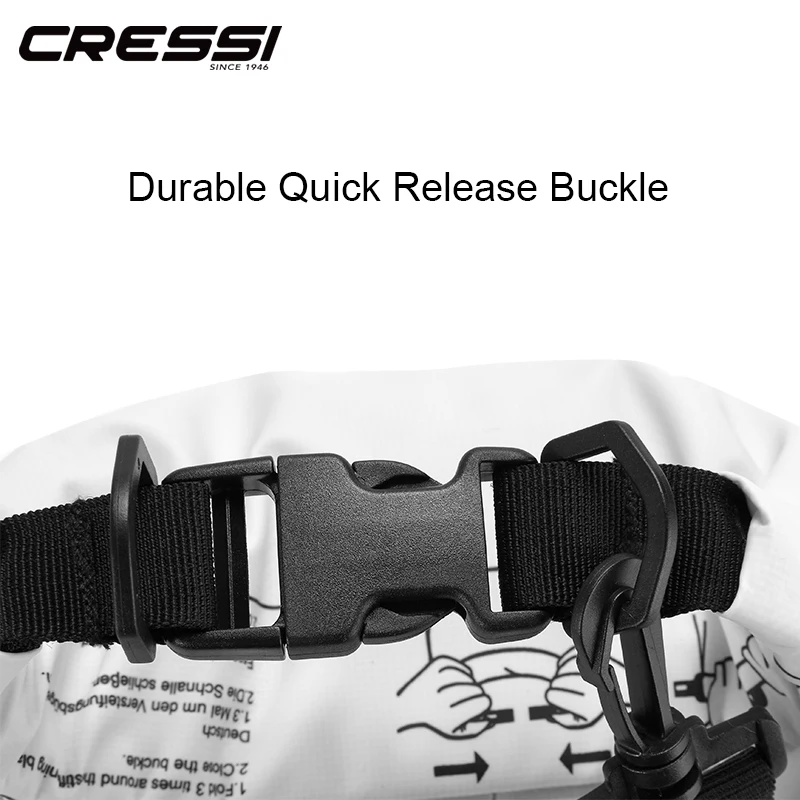 Cressi сухой мешок сумки для дайвинга большой объем сумка для оборудования водонепроницаемая сумка для Камуфляжный гидрокостюм 5L 10L 15L 20L легко носить с собой