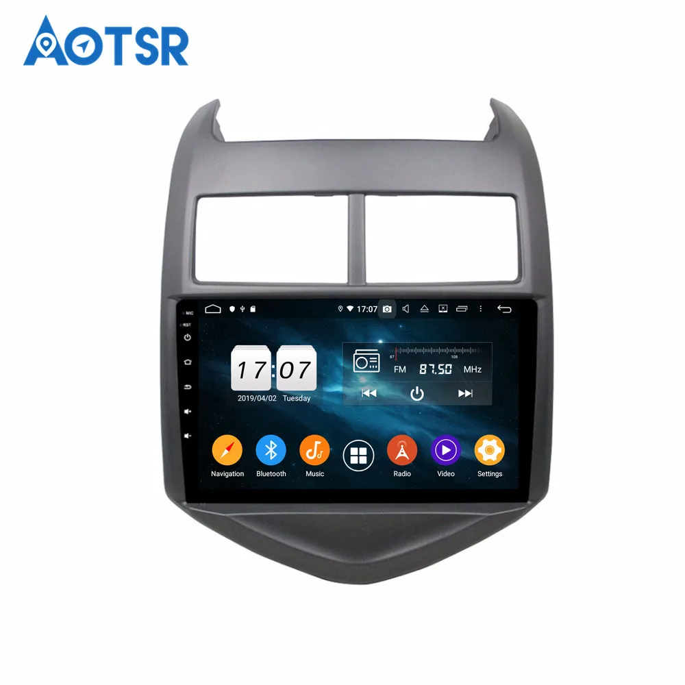 DSP Android 9 64G Автомобильный gps-навигация dvd-плеер мультимедиа для Chevrolet Chevy Aveo Sonic 2011-2016