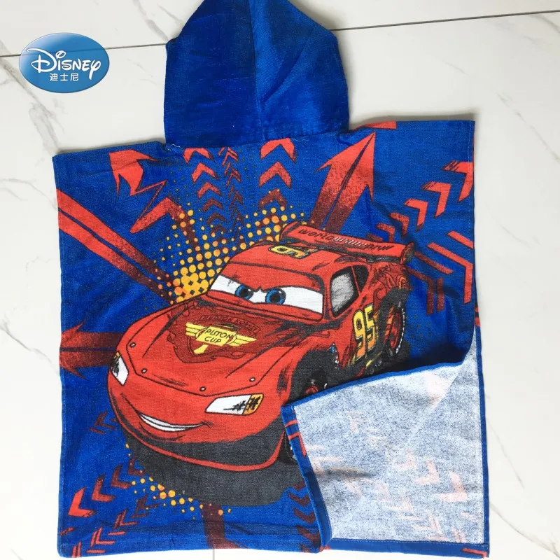 Disney Mc queen cars100% хлопок, полотенце с капюшоном для девочек от 0 до 3 лет, полотенце для пляжа и бассейна, 50x115 см