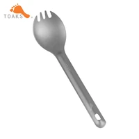 toaks titanium 2 in 1 spoon fork outdoor camping tableware travelling portable cutlery slv 04
