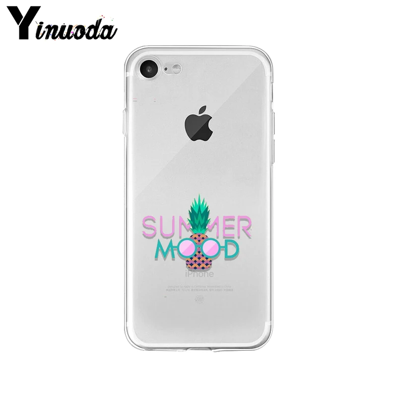 Yinuoda Hello cool summer Мягкий силиконовый чехол для телефона аксессуары Apple iPhone 8 7 6 6S Plus X XS