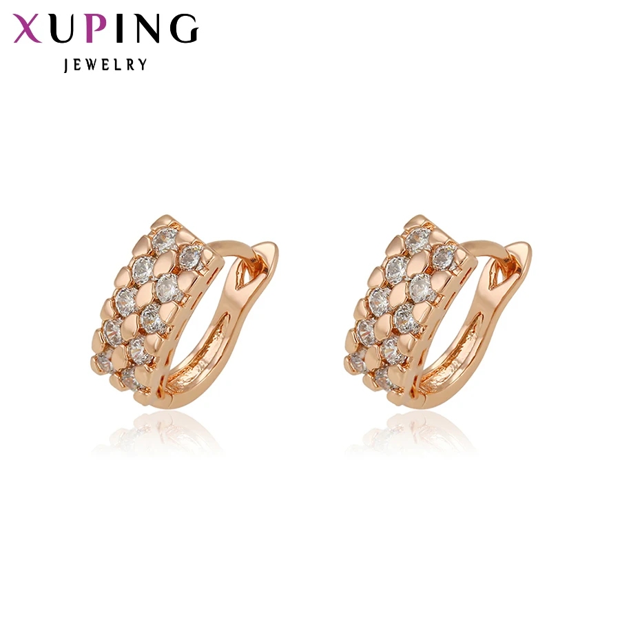 Модные серьги Xuping ювелирные изделия с покрытием из розового золота оптовая