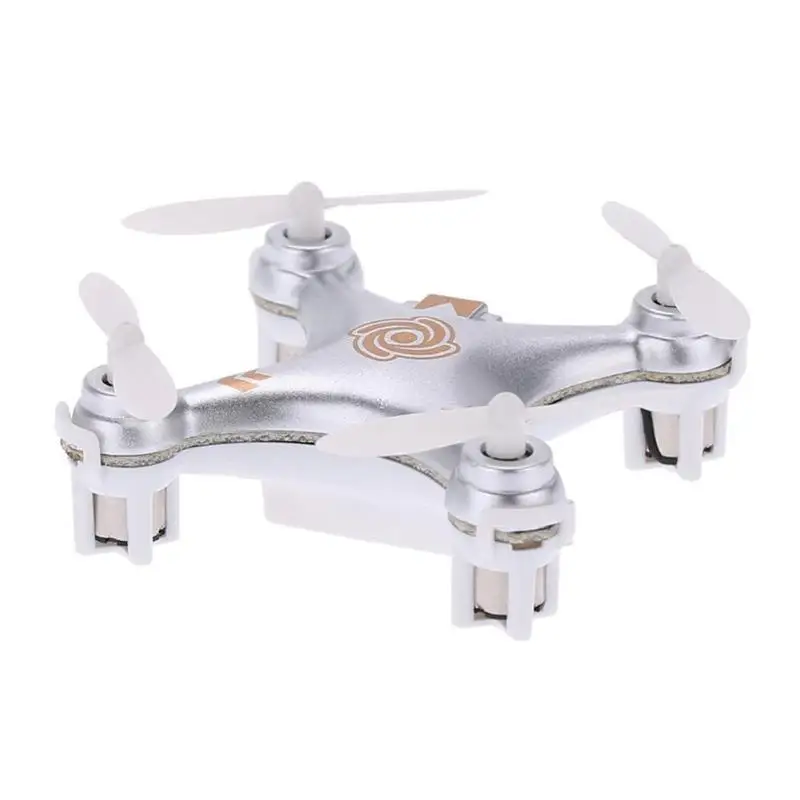 Серебристый Cheerson CX-10A 2,4 GHz 4CH RC Квадрокоптер нано Дрон с безголовым режимом RC Квадрокоптер Дрон - Цвет: Серебристый