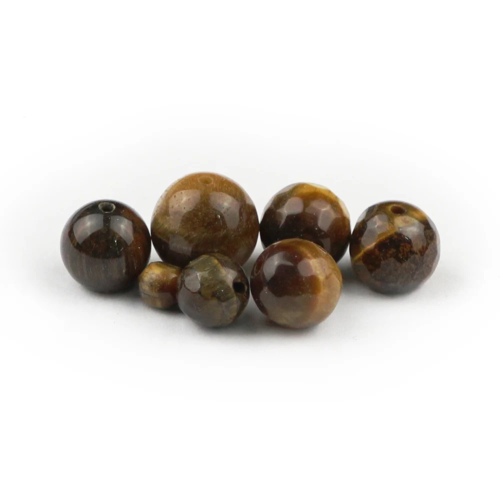 WLYeeS граненый тигровый глаз камень бусины натуральный 6 8 10 12 мм Руды круглый