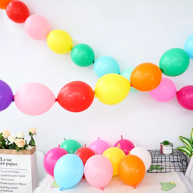 

50pcs/lot 6 inch Link balloons Wedding Party Decorations tail ballon Home & Garden /Event & Party Supplies /Marriage room decor