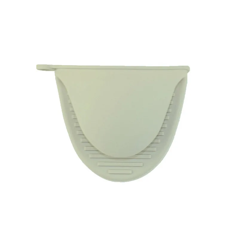 light grey Зажимы для горшков, изолированные кухонные органайзеры, анти-ожоги, перчатки для микроволновой печи, силиконовые утолщенные, 1 шт., зажим для пластин - Цвет: light grey