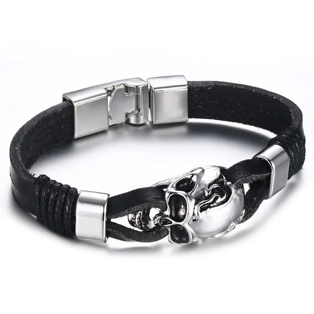 Lateefah модный винтажный mannen кожаный браслет Speelkaarten Raja Vegas Шарм многослойный Gevlochten Vrouwen Pulseira Masculina - Окраска металла: J