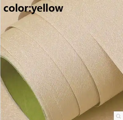 yellow Самоклеящиеся обои 10 м для спальни теплые водонепроницаемые специальные 60 см в ширину обои наклейки для гостиной 3d настенная паста - Цвет: yellow