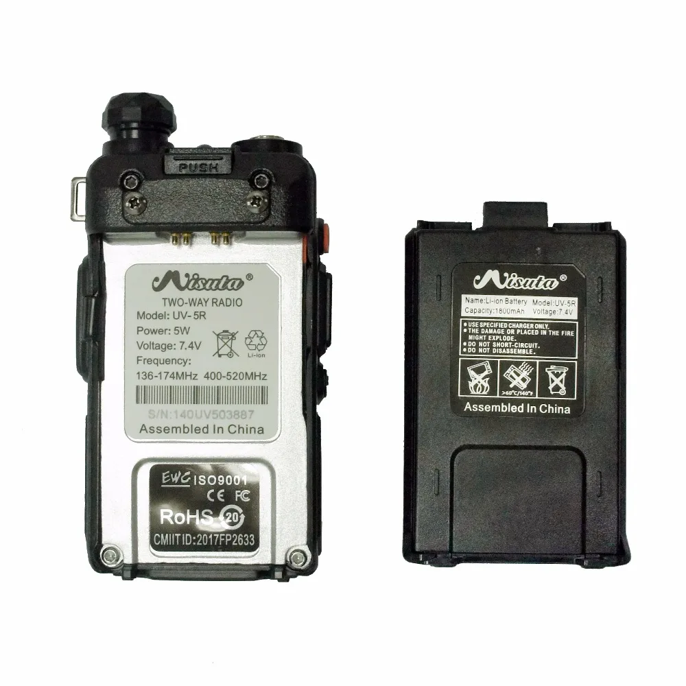 10x Baofeng Misuta UV-5R рация UHF VHF Двухдиапазонный Хэм fm-радио CB Comminicador двухстороннее Woki
