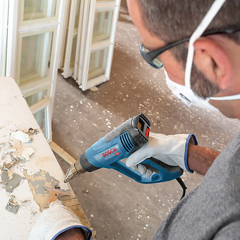 

Bosch hand-held hot air gun industrial grade plastic welding gun digital display temperature control