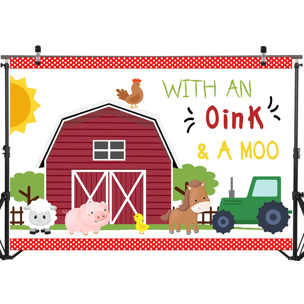 NeoBack Farm Animals Barnyard фон для дня рождения старый McDonald фото Декорации детей|Фон