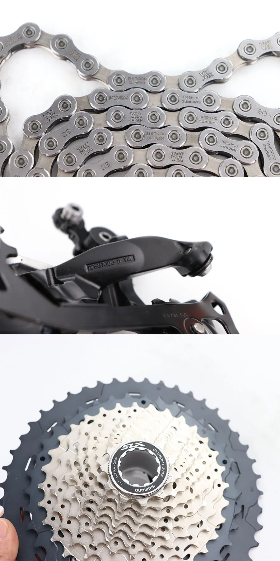 SHIMANO SLX M7000 Upgrade-Kit MTB горный велосипед M7000 набор 11 скоростей 42T 46T M7000 задний переключатель рычаг переключения передач kmc цепь